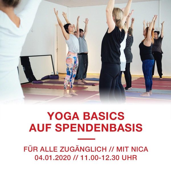 Yoga Basics – freie Yogastunde auf Spendenbasis (mit Nica, Sa. 04.01.20)